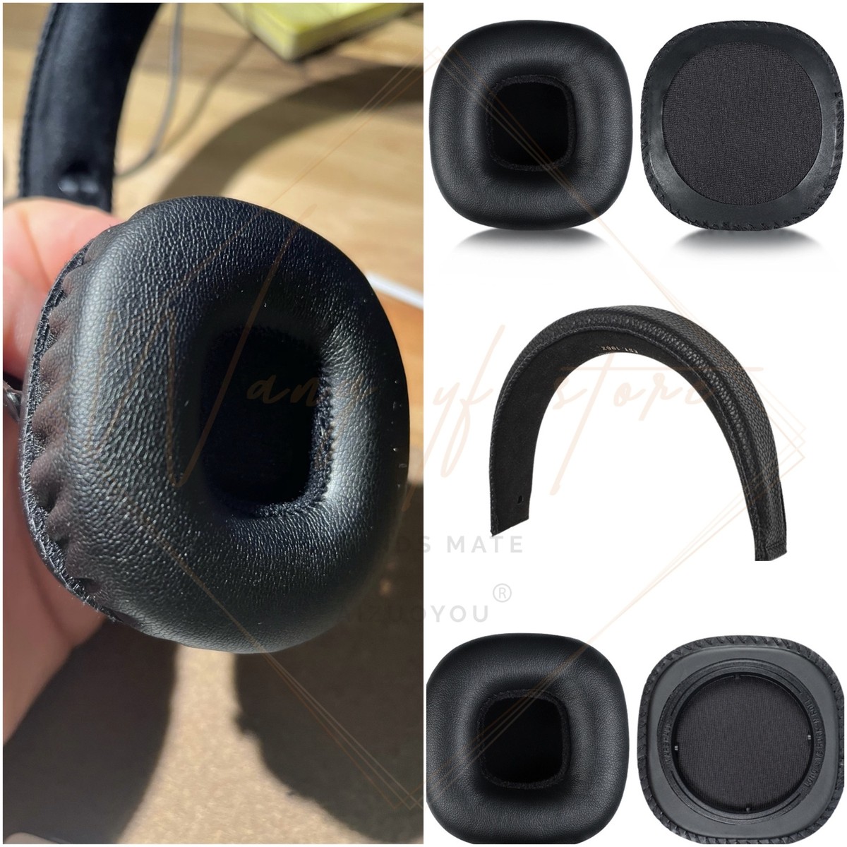 Ear Pads Foam Cushion for Marshall Major II Mid Bluetooth MID ANC Headphones