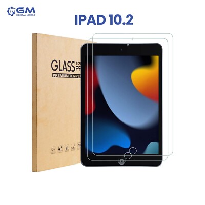 Für Apple iPad 10.2 7. 8. und 9. Gen Packung Displayschutzfolie Hartglas