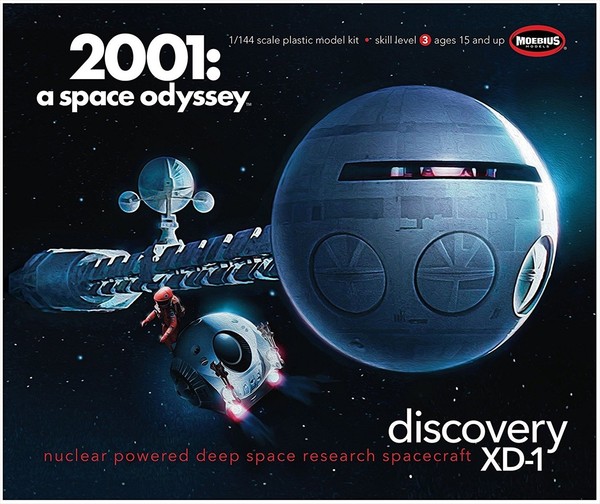 Moebius 1/144 2001: A Space Odyssey Discovery XD-1 Plastik Modellbausatz Neu-image