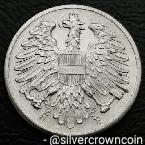 Austria 2 Groschen 1957. KM#2876. Two Cents coin. Eagle with Shield. H - Picture 1 of 7