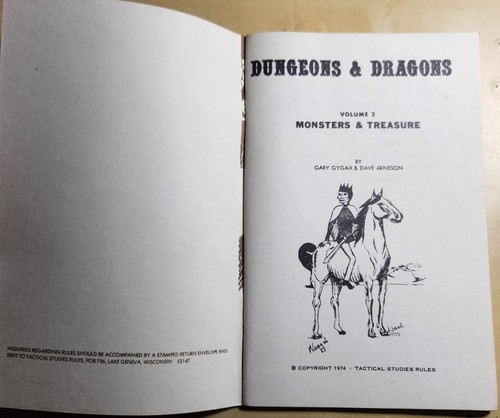 TSR Dungeons & Dragons Original White Box 5th Printing 1976 - Good Condition! - Picture 9 of 10