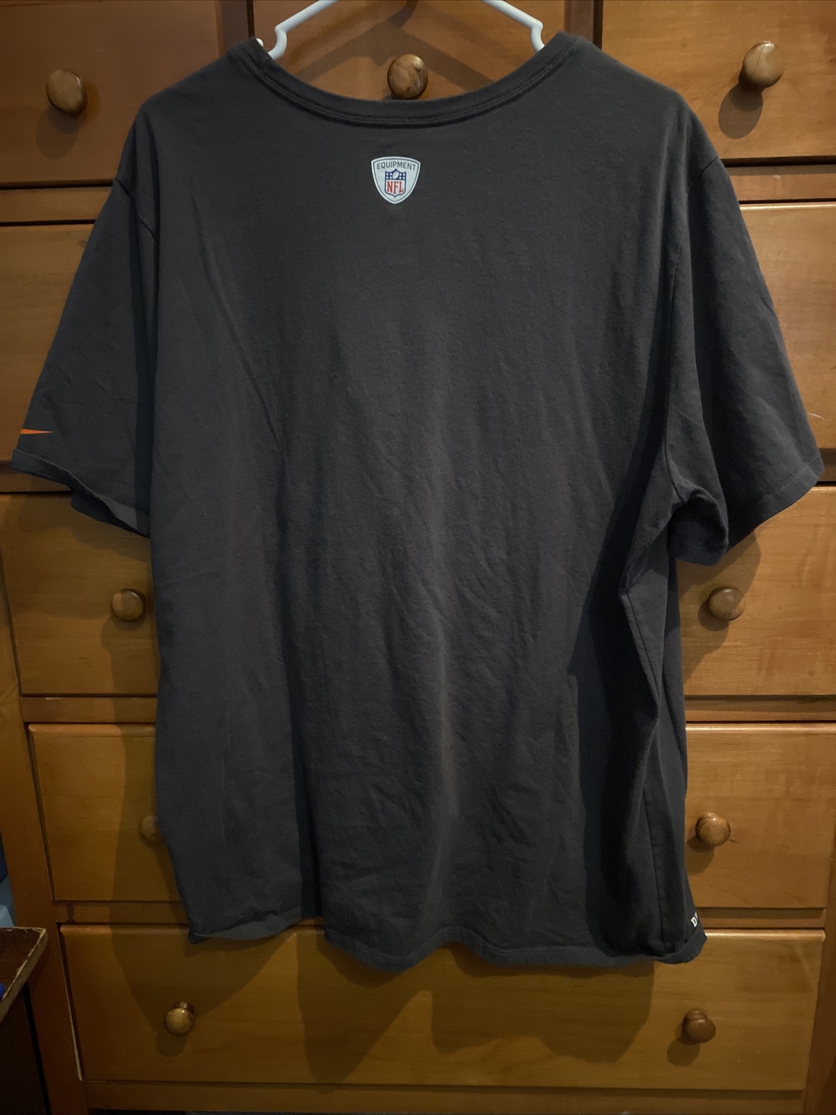 Denver Broncos Nike Dri Fit Athletic Cut T Shirt Brown / Gray NFL Mens