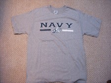 NAVY SOUVENIR GREY SHORT SLEEVED T SHIRT NEW