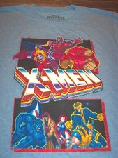 VINTAGE STYLE X-MEN WOLVERINE Marvel Comics T-Shirt MENS MEDIUM NEW Magneto