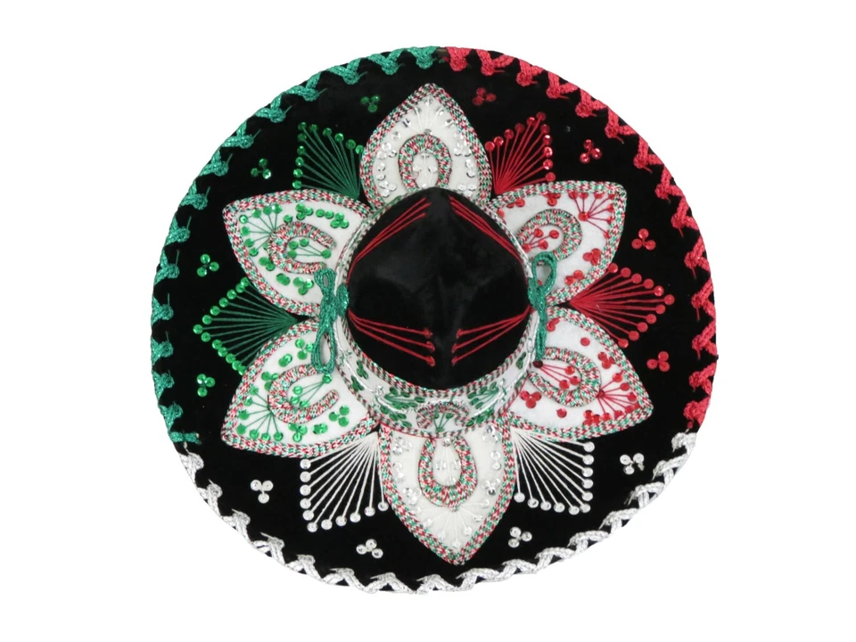 Sombrero Mexicano Adolescente | Unisex | 18.5" Diámetro | Hecho en México Foto 2 de 4