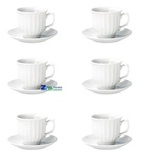 SET 6 PZ TAZZE TAZZINE PORCELLANA THE' CAFFE' ART.75986
