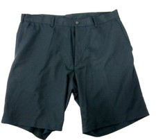 PGA Tour Mens Shorts 36 Golf Chino Black 9.5" Inseam Polyester