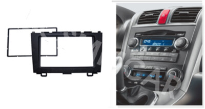 Double 2Din Stereo Radio Fascia Dash Panel Frame Fit For 2007-2011 HONDA CR-V