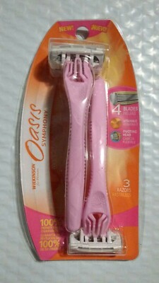 Wilkinson Sword Oasis Symphony Sensitive 3 Women Razors w/ vitamin E Disposable 