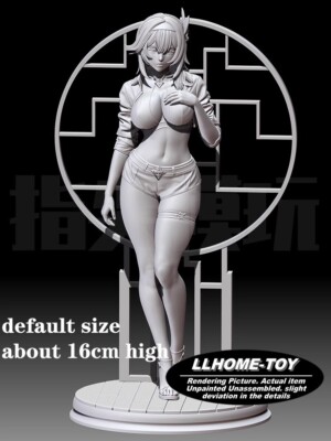 Game GS Eula Lawrence hot Cute girl stand Elegance Resin 3D Print GK Kit Figure