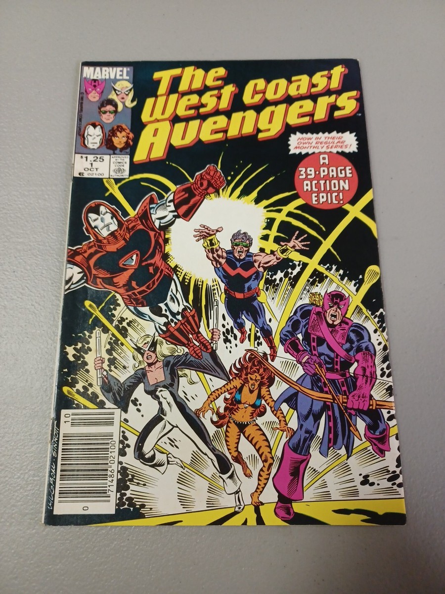 West Coast Avengers #1 Marvel 1984 Limited Series Intact Bagged