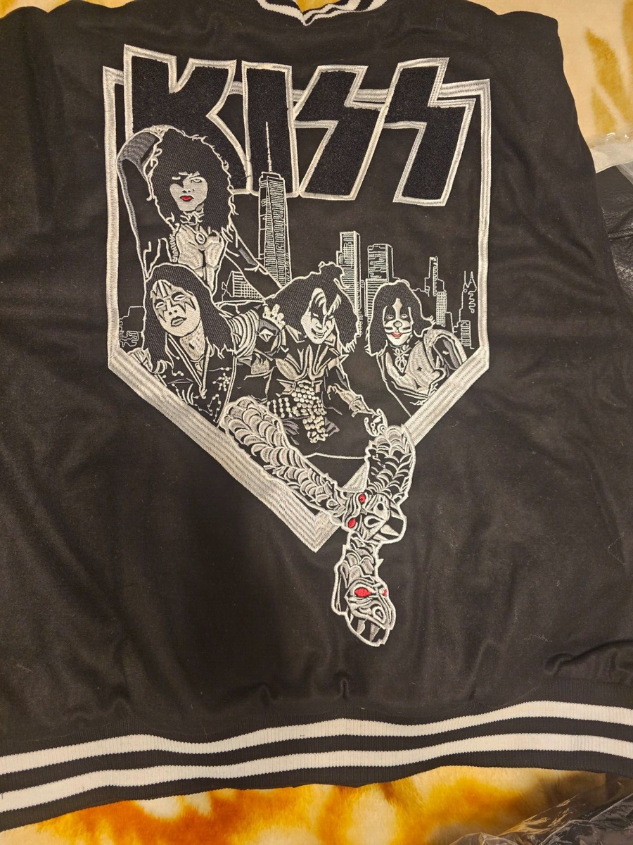 KISS Official End Of The Road Tour BLACK Bomber NYC MSG Jacket POP