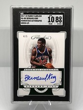 Bernard King 2017-18 Flawless Momentous Autographs Green 4/5 - SGC 8/Auto 10