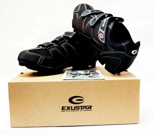 Zapatos de bicicleta de montaña Exustar E-SM324 para Shimano SPD talla hombre EURO 41/US 8 - Imagen 7 de 9
