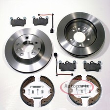 Bremsen Set Ø 330 mm + Beläge + Handbremse hinten für Porsche Cayenne [955]