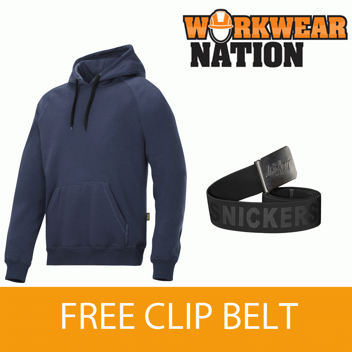 Snickers 2800 baumwolle Rich Work Hoody schweißhemd - kostenlos BELT - NAVY Blau Snickers 2800 baumwolle Rich Work Hoody schweißhemd - kostenlos BELT - NAVY Blau