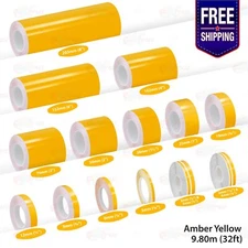 AMBER YELLOW PIN STRIPE Car Model Motorcycle Decal Adhesive TAPE Vinyl Sticker