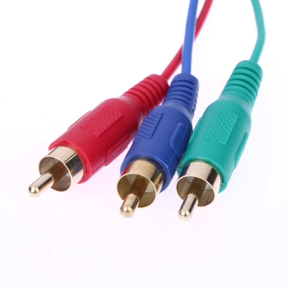 1,5m VGA auf 3 Cinch Kabel VGA Komponentenkabel Leitung VGA RCA Adapter Konverter - Bild 2 von 4