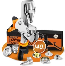 Snap Fastener Tool, Snap Kit with Tool, Canvas Snap Tool with 40 Sets Boat Co...
