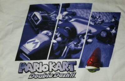 Mario Kart Double Dash E3 Promo T-Shirt XL 2003 Nintendo Mario Kart Double Dash E3 Promo T-Shirt XL 2003 Nintendo