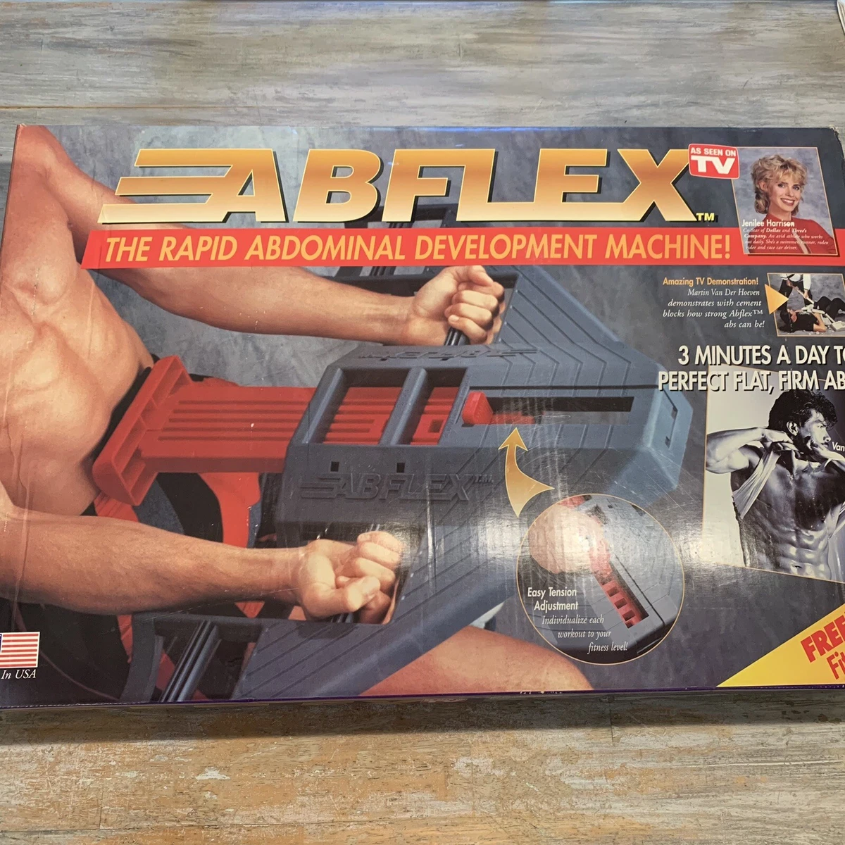 VINTAGE 90s ABFLEX RAPID ABDOMINAL EXERCISER MACHINE New Open Box Sealed  Content