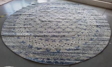 LIT GREY / BLUE 9'-0" x 9'-0" Back Stain Rug Reduced Price 1172768485 BNT899G-9R