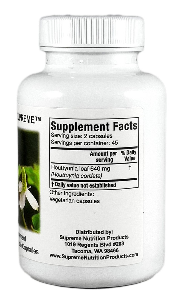 Supreme Nutrition Houttuynia Supreme, 90 Pure Houttuynia