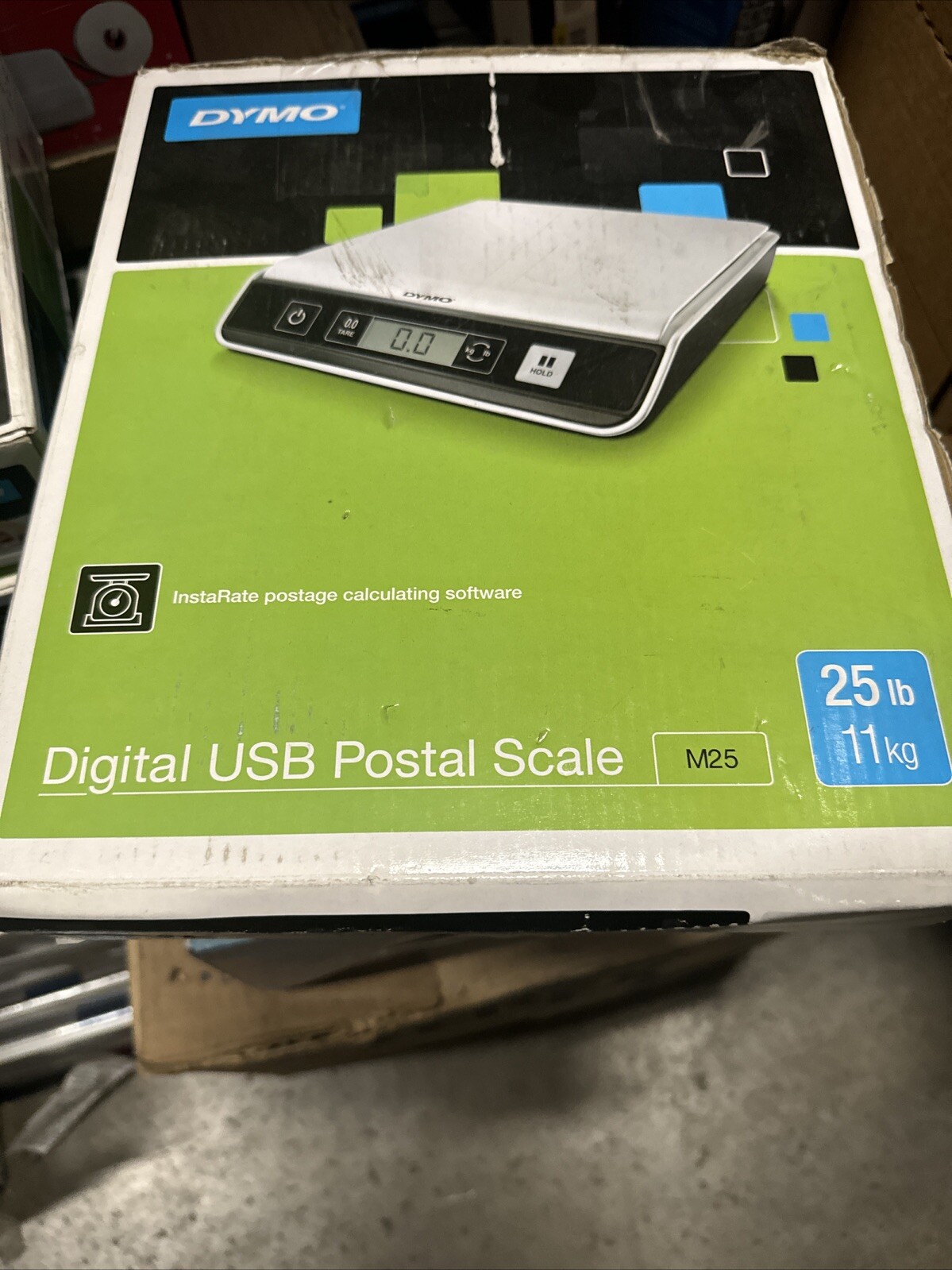 Dymo M25 Digital Postal Scale 25lb/11kg Capacity Battery Powered eBay