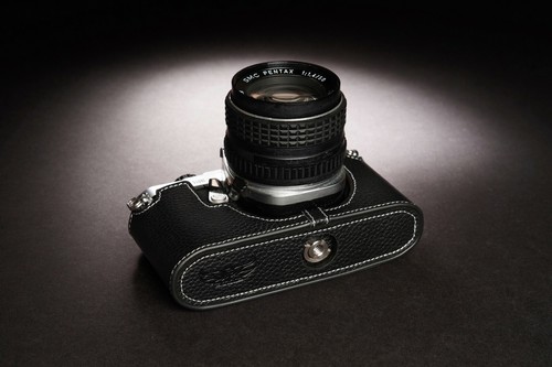 Funda protectora de cuero genuino con media cámara para Pentax ME Super MV-1 - Imagen 10 de 21