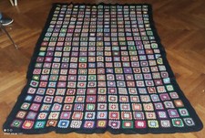 Couverture Vintage Patchwork/plaid laine vintage/vintage patchwork blanket