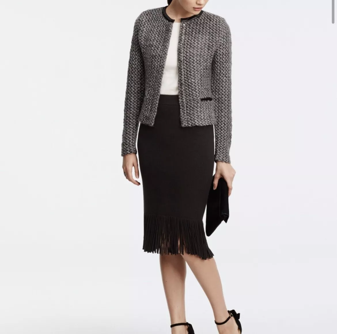 Petite tweed coat sale