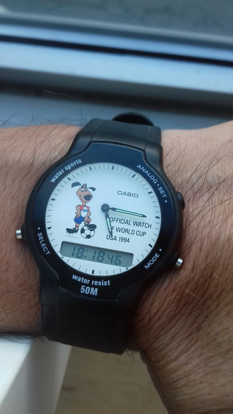 Casio SWC-03-1V MODULE 306 VINTAGE FOOTBALL WORLD CUP USA 1994