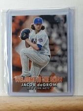 2022 TOPPS Series 1 Baseball Jacob DeGrom Welcome to the Show base card #WTTS-35