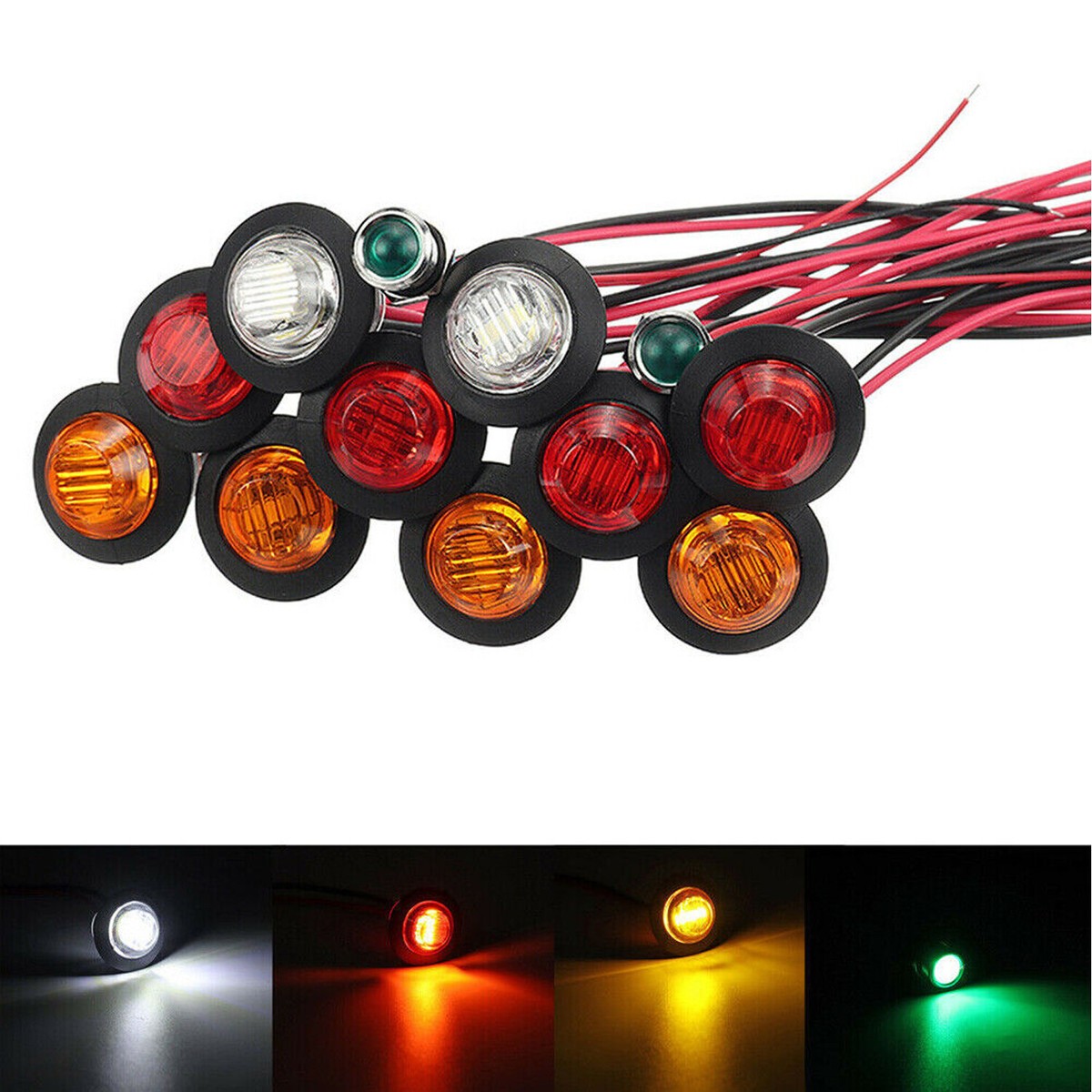 Rocker Switch Universal Turn Signal Street Legal Led Light Kit For UTV ATV SXS - Foto 8