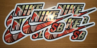 NEW - Naruto / Boruto Nike SB Sticker Pack Kyubi Mode Sticker x5 Sticker PACK