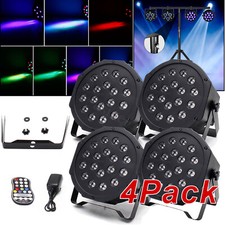 18 LED RGB Par Light DMX DJ Disco Rechargeable Battery Stage Lighting w/Remote