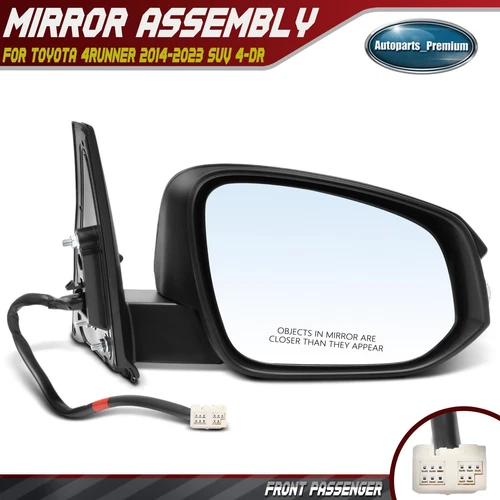 Right Side Power Mirror w/ Heated 9 Pins for Toyota 4Runner 2014-2023 SUV 4-dr