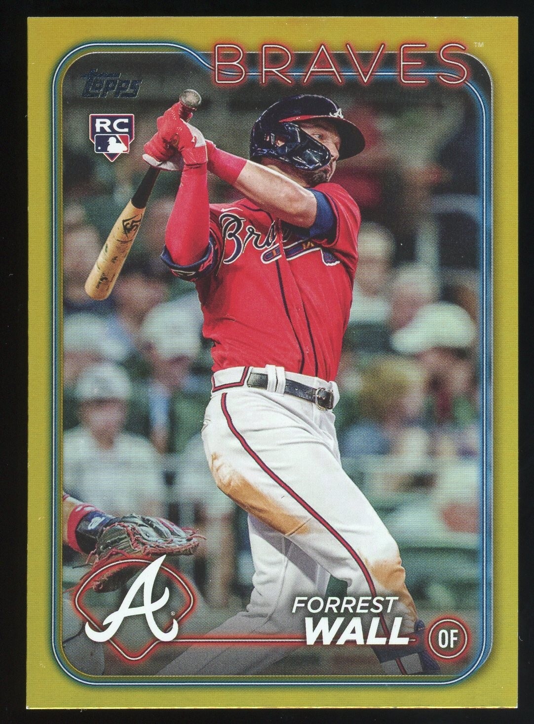 2024 Topps #391 Forrest Wall Gold Foil Foilboard Rookie Card RC Braves