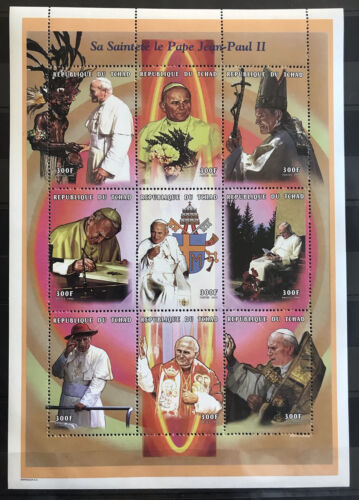 Pope John Paul II / Catholic Church - Chad - MNH** Alb.9