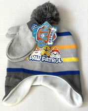 Nickelodeon Paw Patrol Hat and Mittens Todder Size OSFM Child 2 Pc. Set NWT