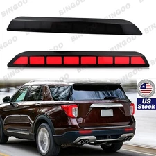 Rear Bumper Reflector Tail Light For Ford Explorer 2020-2023 LED DRL Turn Signal