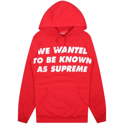 Felpa con cappuccio Supreme rossa conosciuta come taglia L taglia L uomo rosso cotone prezzo consigliato £ 138 00