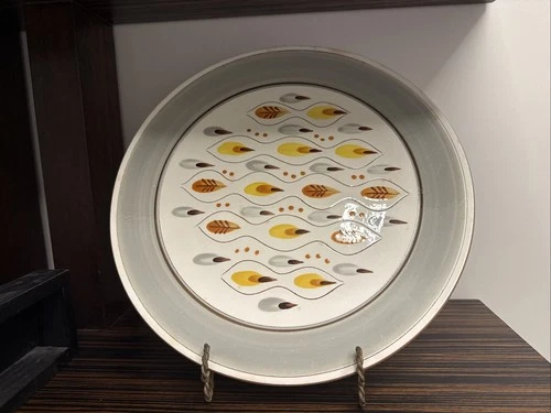 Stengle Pottery, Amber Glo 14 Inch Chop Plate