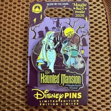 2026 Haunted Mansion Disneyland Magic Key Exclusive Disney Pin LE 2000