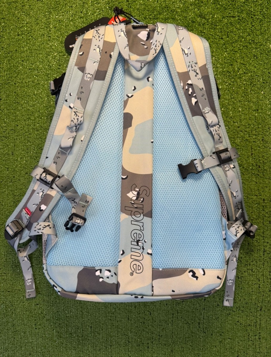 Supreme Backpack Blue Chocolate Chip Camo- SS20 | eBay