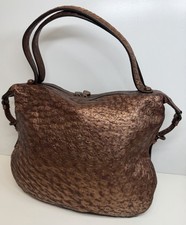 [eBay Live] Bottega Veneta Intrecciato Copper Ostrich Leather Hobo Handbag