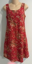LAURA ASHLEY Vintage Linen Blend Rose Floral Cottagecore Garden Party Dress 6