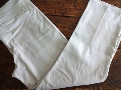 ATHLETA HEADLANDS Hybrid Active ATHLETIC STRETCH PANT Ivory WOMENS 12