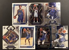 Moses Moody 7 Card Rookie Lot Golden State Warriors 2021-22 NBA Basketball