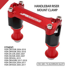 FG Morsetto alza manubrio Racing per Honda ROSSO CRF 250 450 CR125 CR450 R/X 00-18